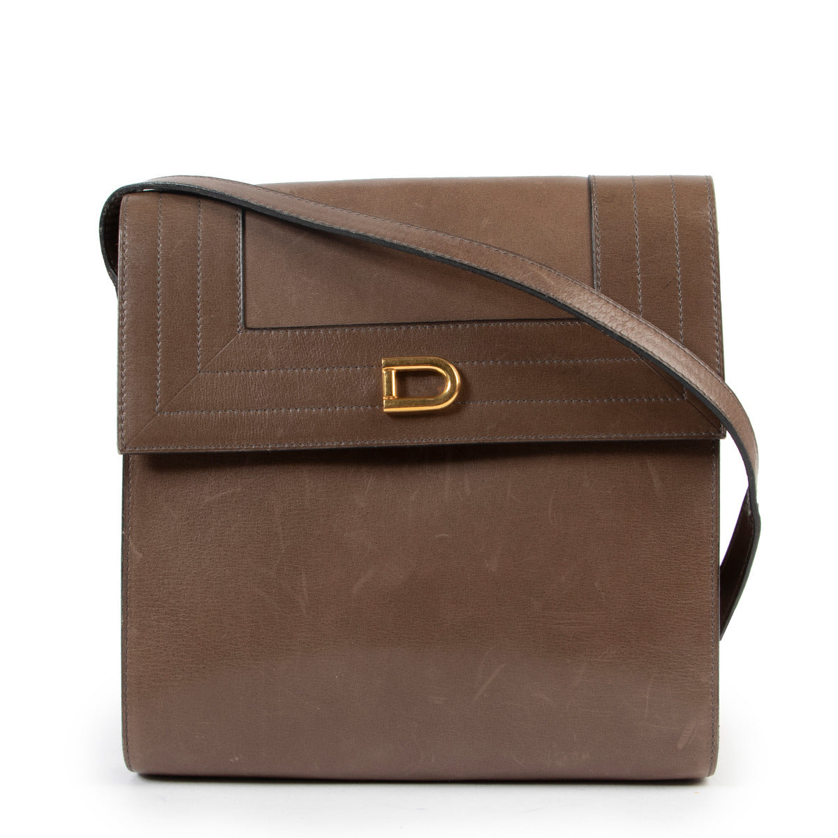 Sac bandoulière Delvaux Taupe