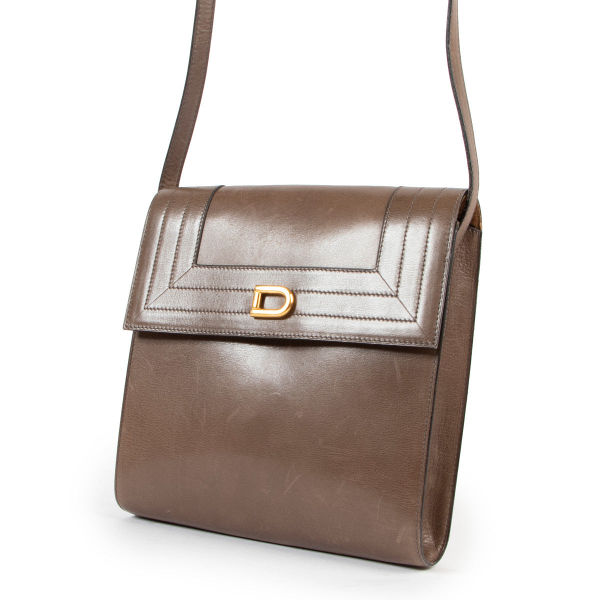 Sac bandoulière Delvaux Taupe