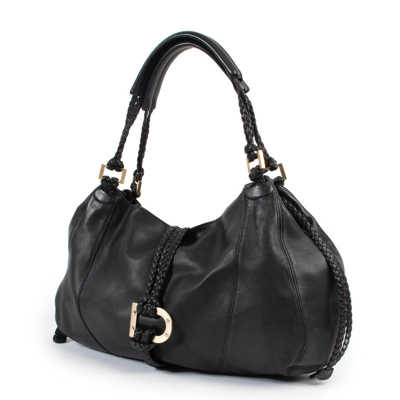 Shop safe online 100% authentic second hand Delvaux Black Eugéne Shoulder Bag in very good condition at the right price at Labellov in Antwerp.