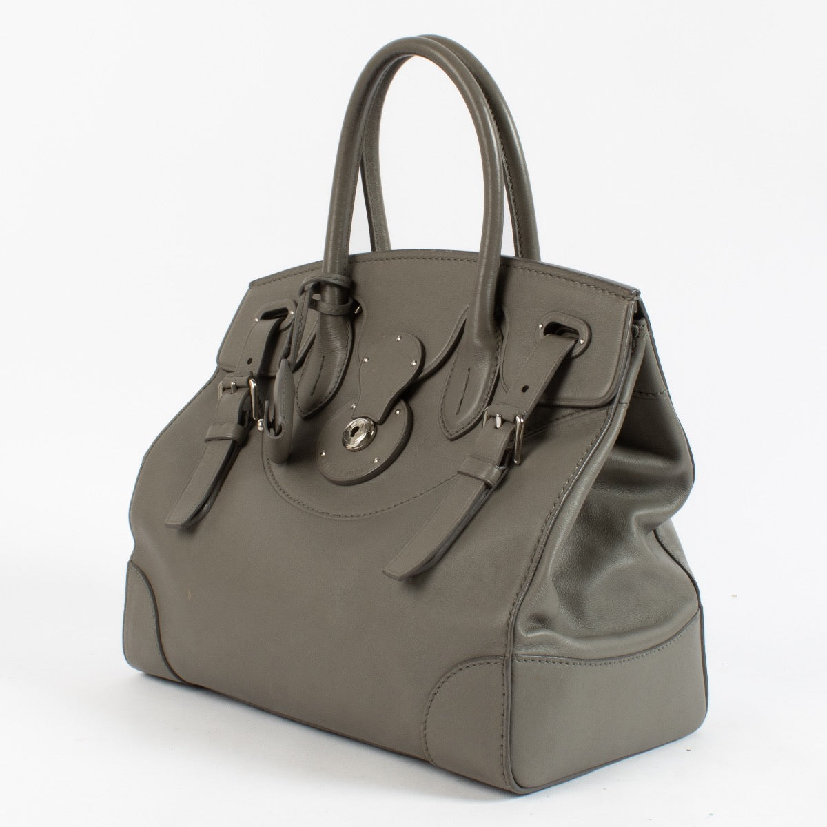 Authentic second hand Ralph Lauren Collection Taupe Soft Ricky 33 Bag on Labellov.com