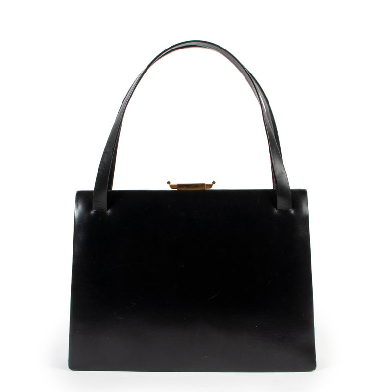 Delvaux Black Top handle vintage