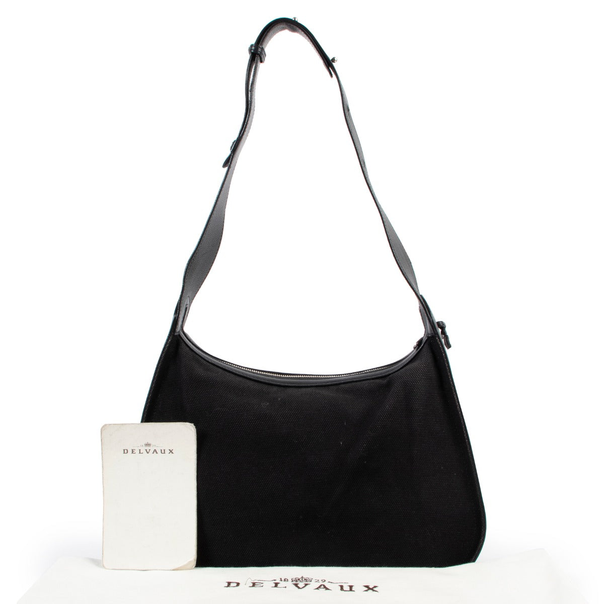 Delvaux Pensée Toile Phaenton Black Shoulder Bag