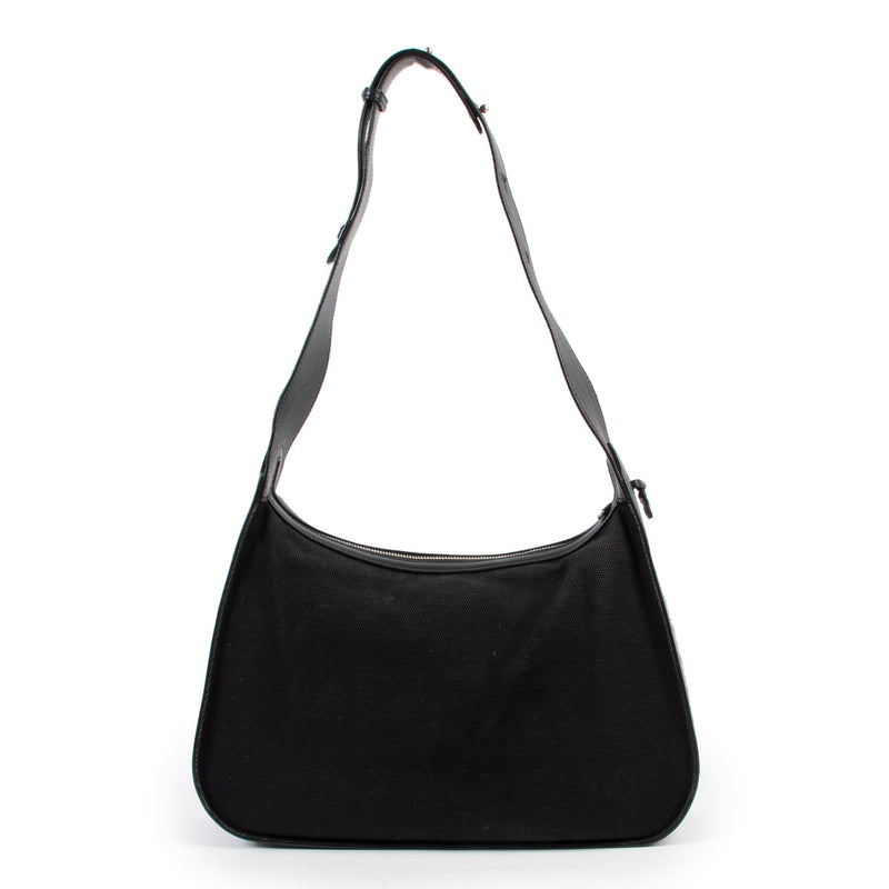 Delvaux Pensée Toile Phaenton Black Shoulder Bag