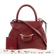 Delvaux Burgundy Baltimore Shoulder Bag for the best price at labellov
