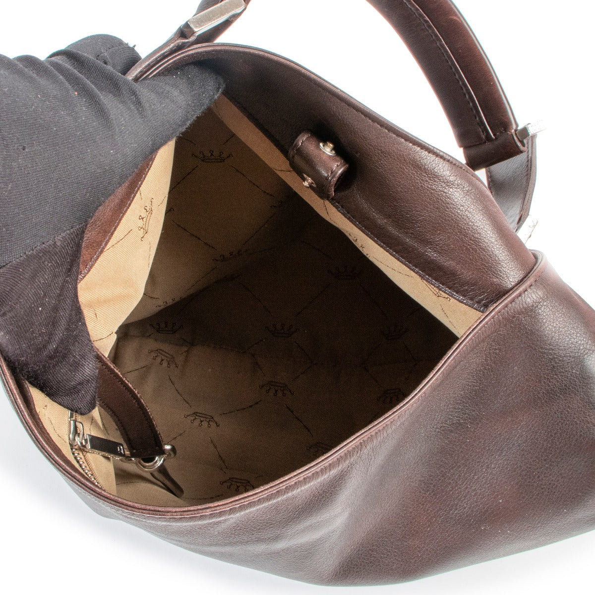 Delvaux Brown Le Louise Shoulder Bag at Labellov