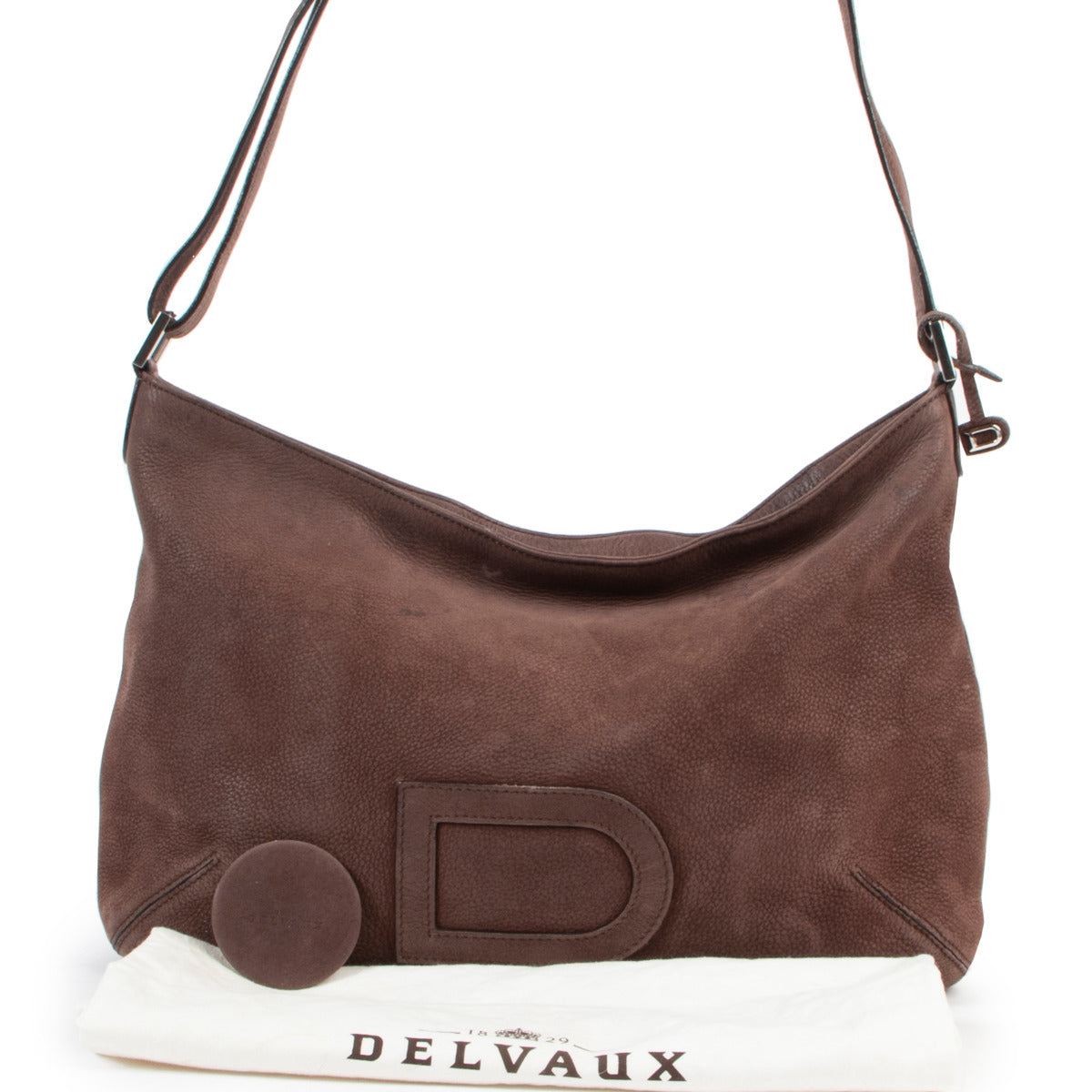 Delvaux Sac à bandoulière Le Louise Nubuck