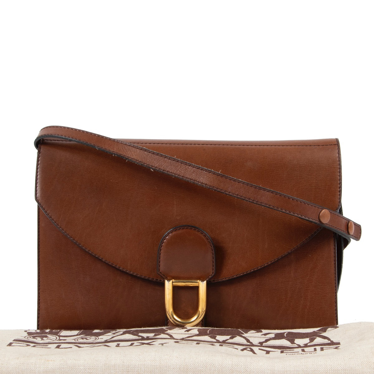 Shop Safe online 100% authentic second hand Delvaux Brown Shoulder bag in very good condition at the right price at Labellov in Antwerp.