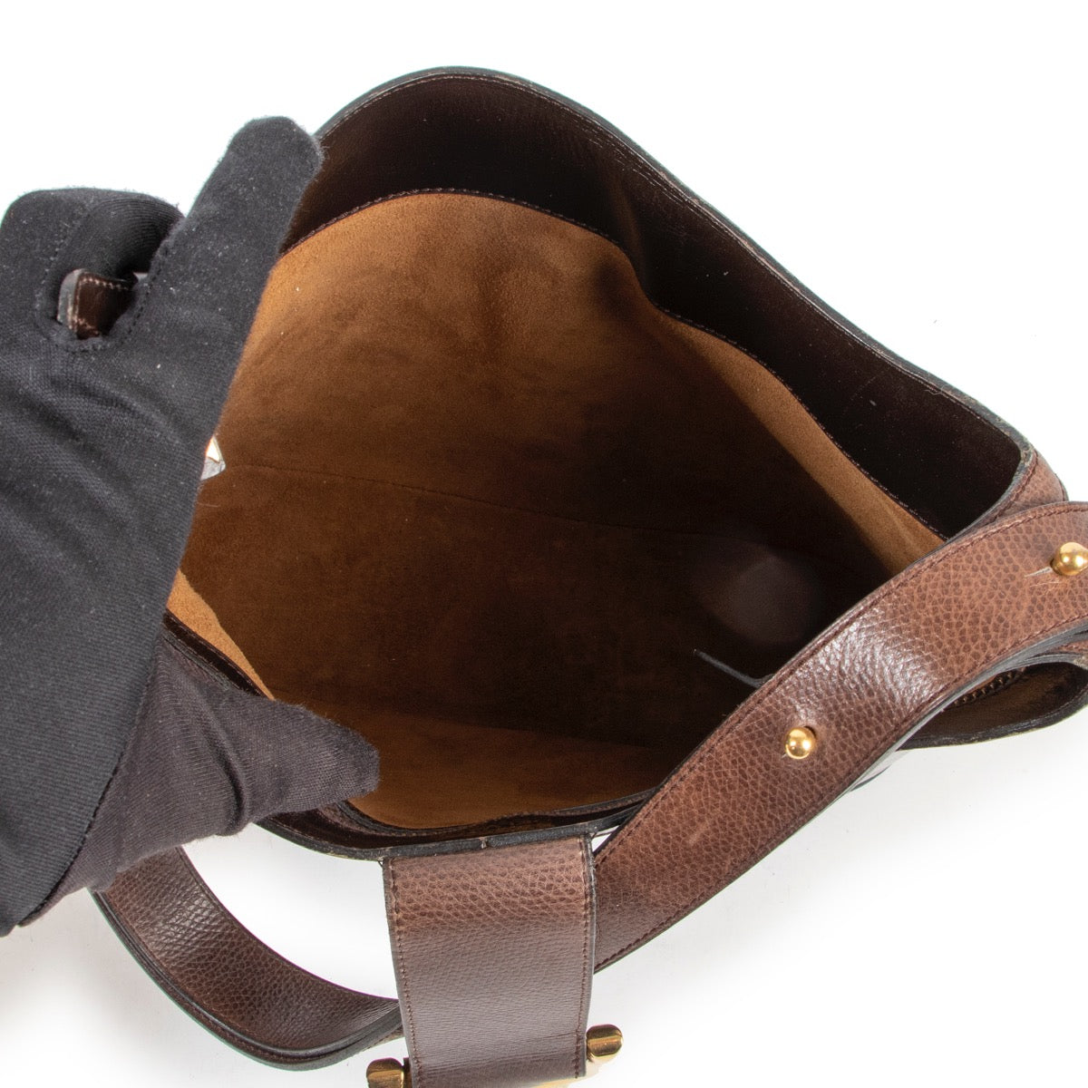 Shop safe online 100% authentic second hand Delvaux Brown Shoulder bag in very good condition at the right price at Labellov in Antwerp.