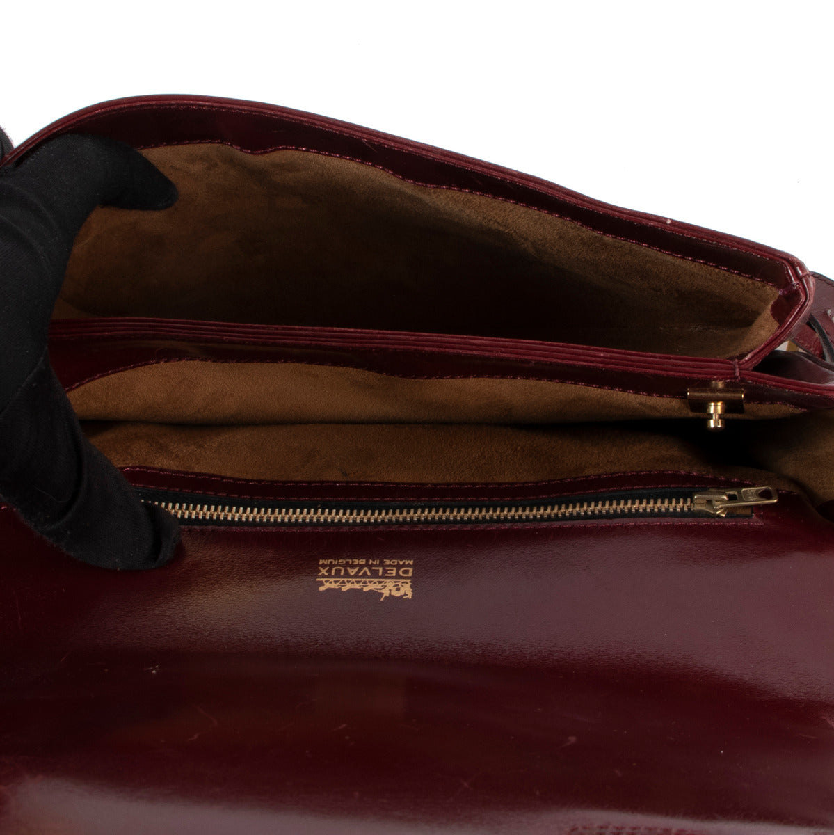 Delvaux Burgundy Xylofoon Crossbody