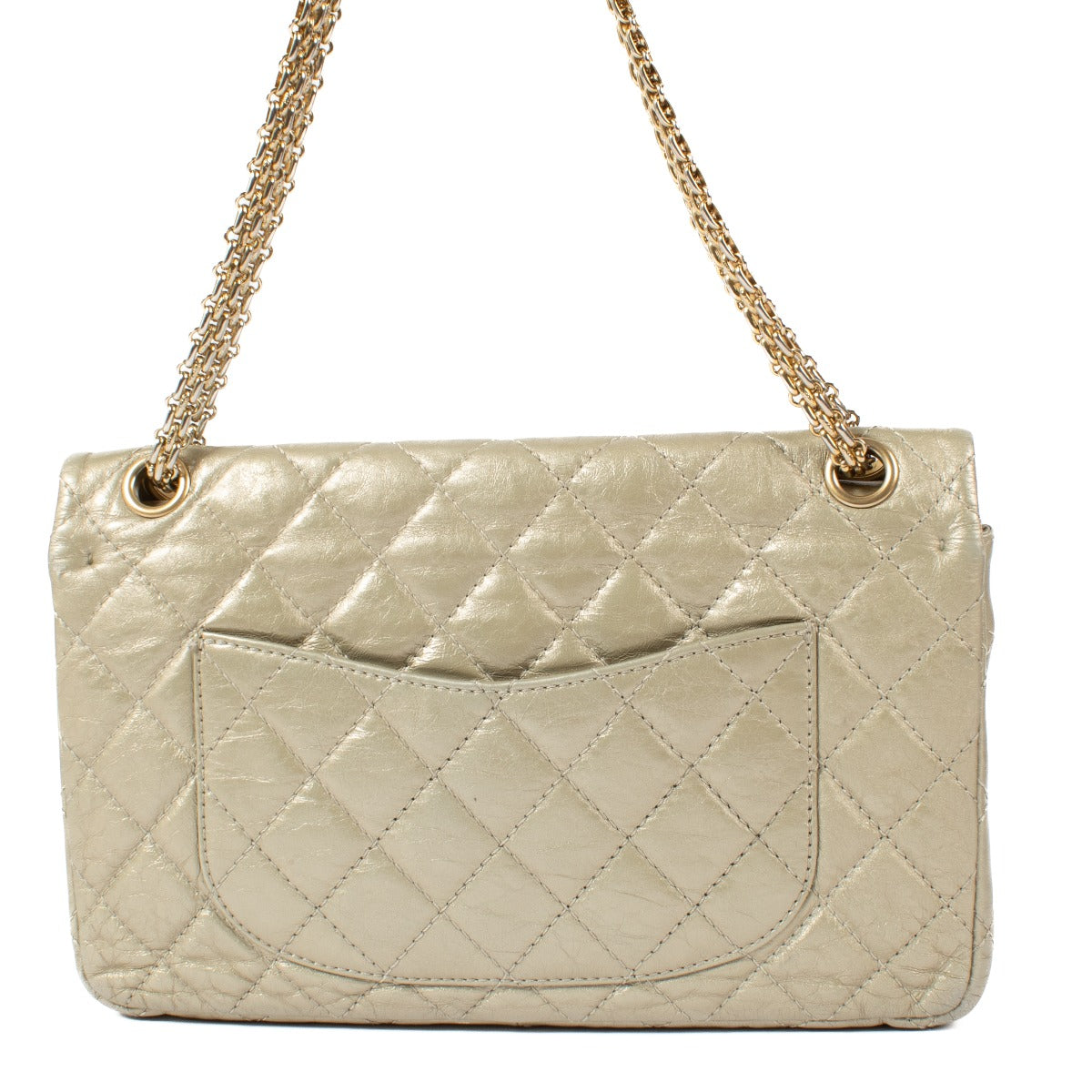 Chanel Gold Aged Calfskin Medium 2.55 Bag