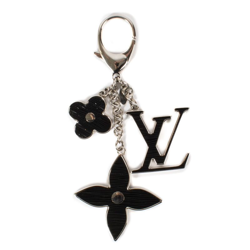 Louis Vuitton Black Fleur de Epi Keychain/Bag Charm