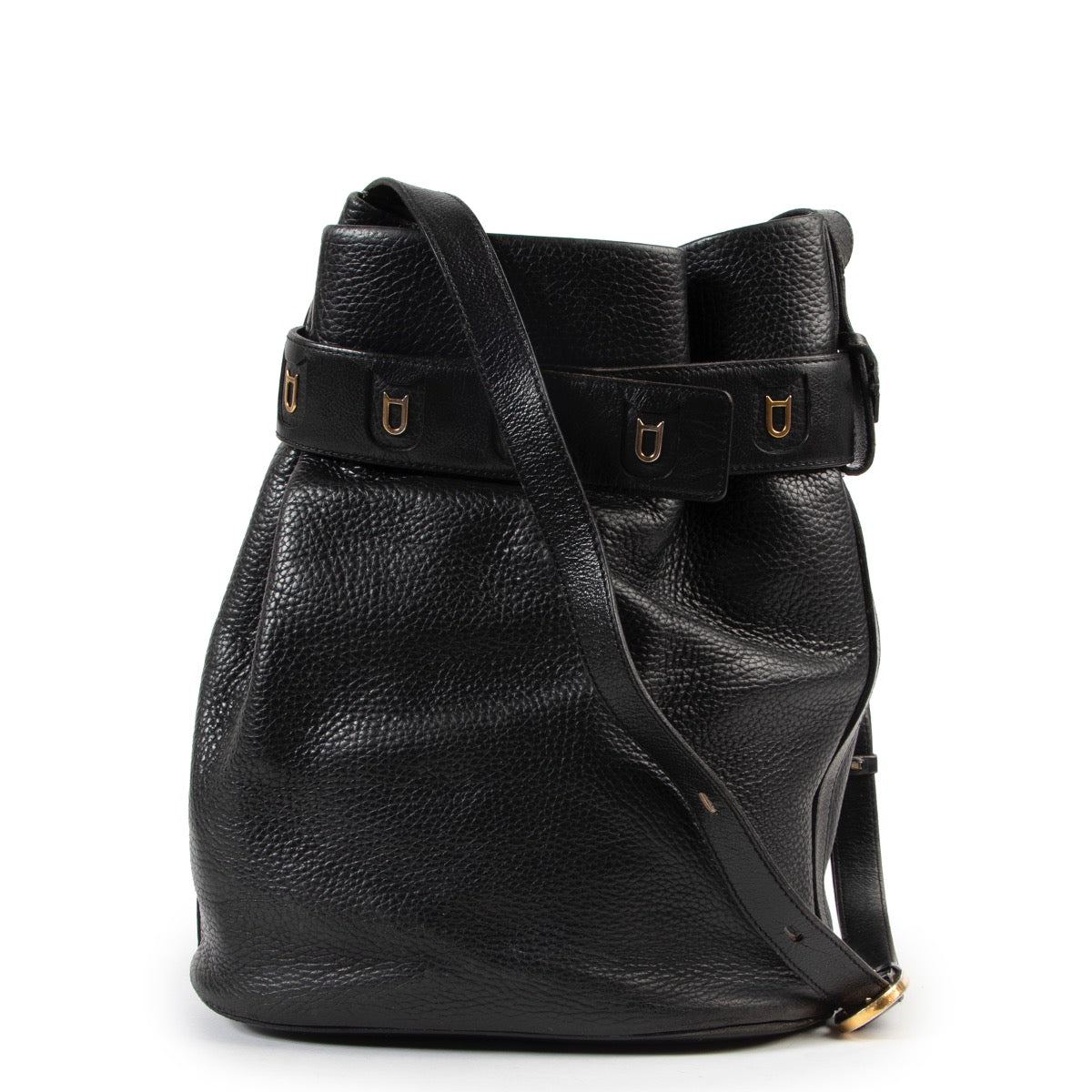 Shop safe online 100% authentic second hand Delvaux Black Calicot Shoulder Bag at the right price at Labellov in Antwerp.