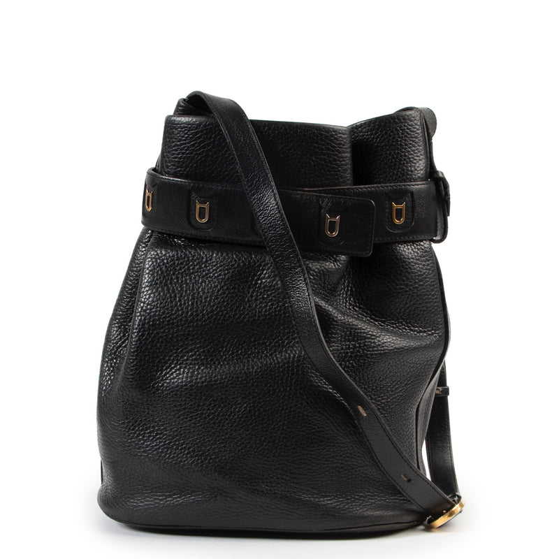 Shop safe online 100% authentic second hand Delvaux Black Calicot Shoulder Bag at the right price at Labellov in Antwerp.