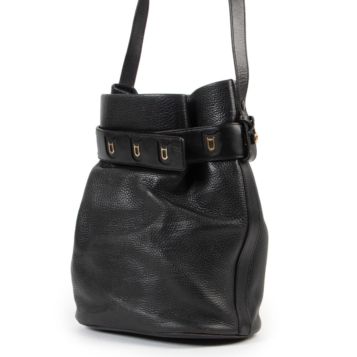Shop safe online 100% authentic second hand Delvaux Black Calicot Shoulder Bag at the right price at Labellov in Antwerp.