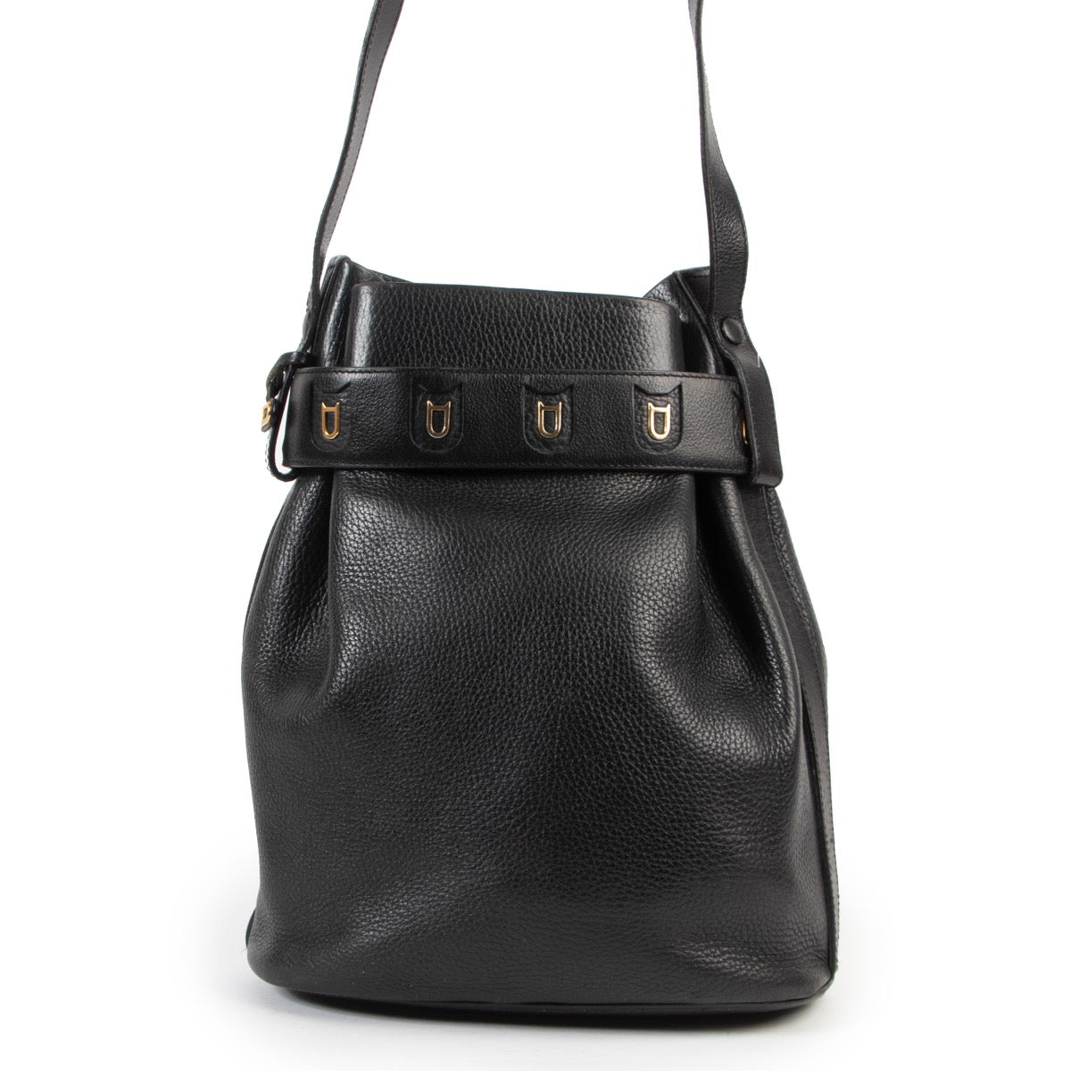 Shop safe online 100% authentic second hand Delvaux Black Calicot Shoulder Bag at the right price at Labellov in Antwerp.