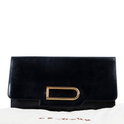Shop safe online 100% authentic second hand Delvaux Black Clutch in very good condition at Labellov in Antwerp.