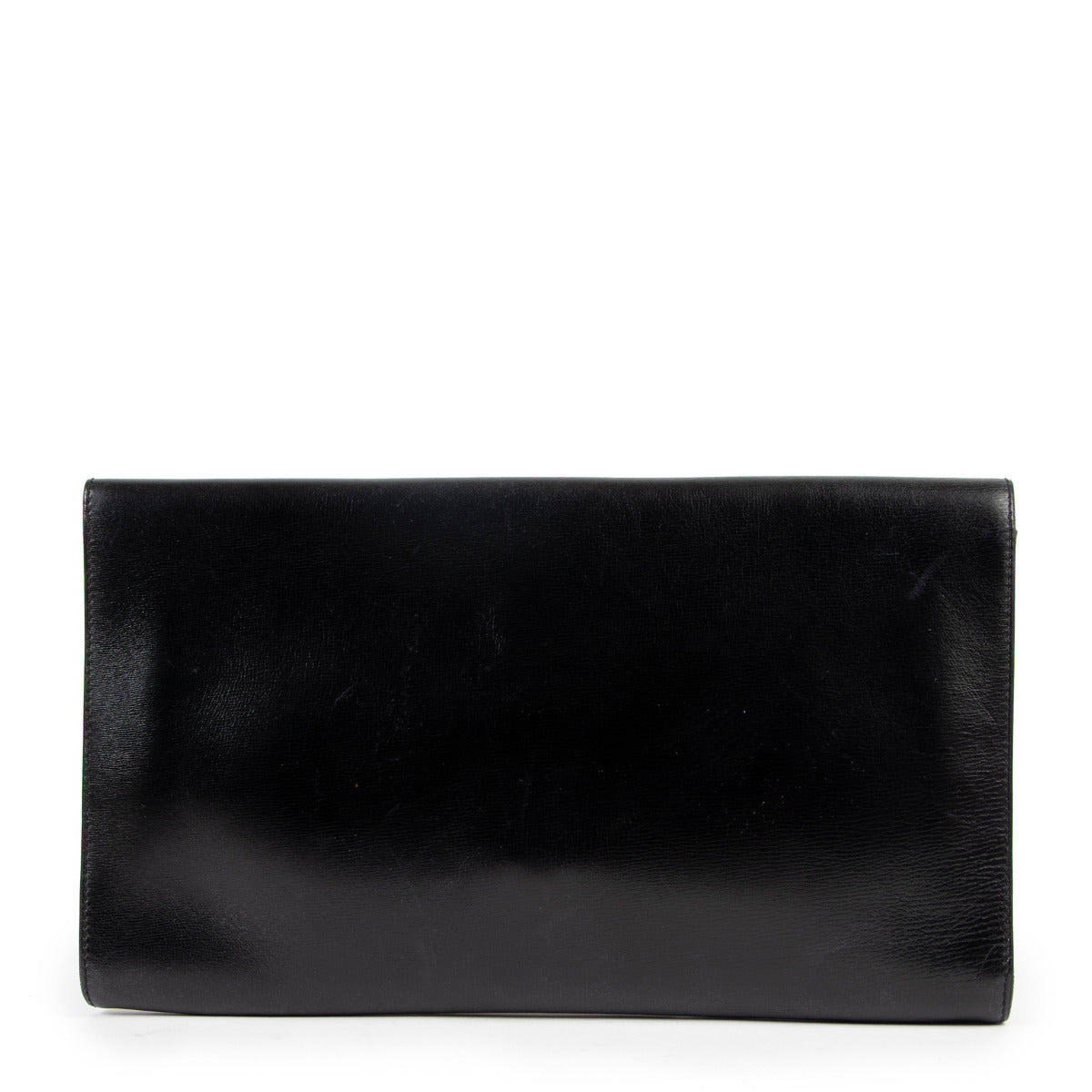 Shop safe online 100% authentic second hand Delvaux Black Clutch in very good condition at Labellov in Antwerp.
