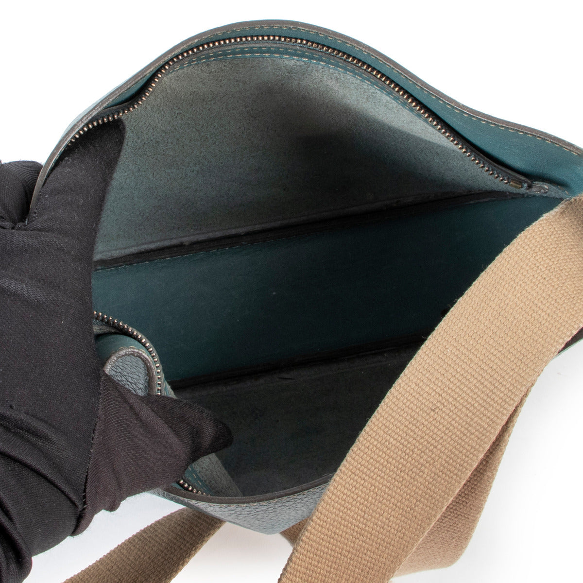 Deux de Delvaux Blue Shoulder Bag