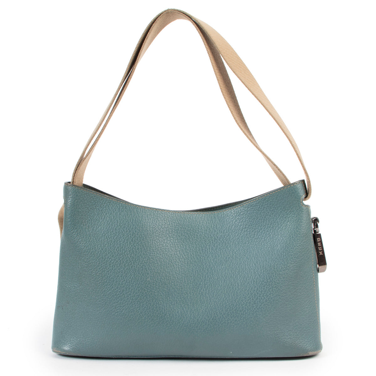 Deux de Delvaux Blue Shoulder Bag
