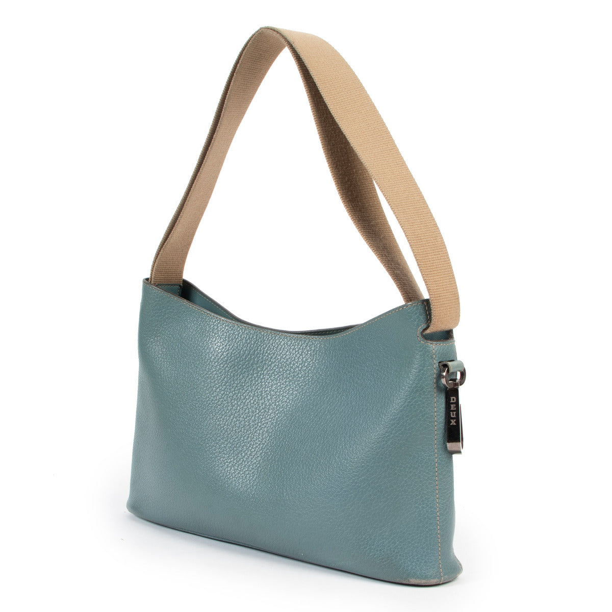 Deux de Delvaux Blue Shoulder Bag