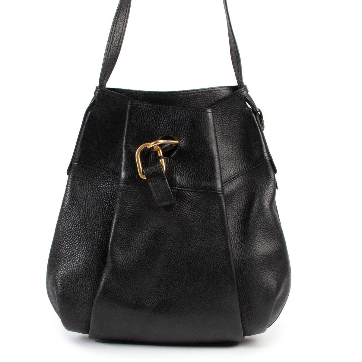 Shop safe online 100% authentic second hand Delvaux Black Shoulder Bag in very good condition at the right price at Labellov in Antwerp.