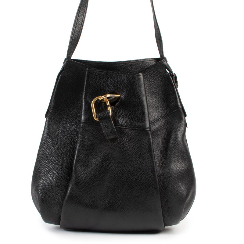 Shop safe online 100% authentic second hand Delvaux Black Shoulder Bag in very good condition at the right price at Labellov in Antwerp.