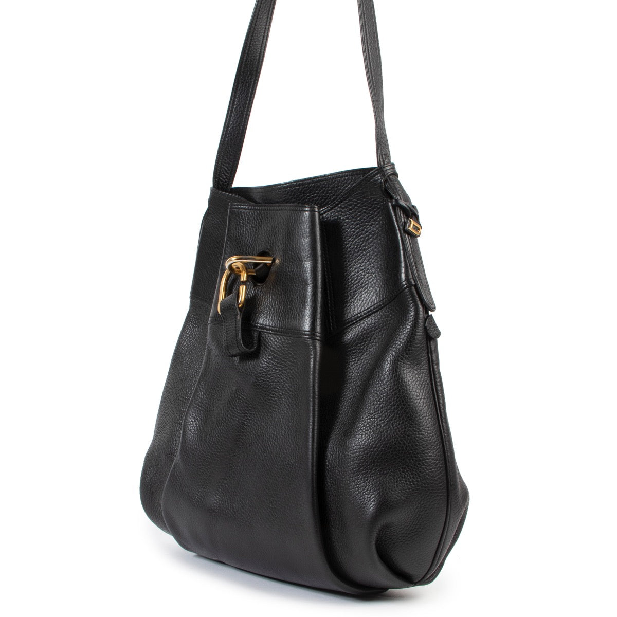 Shop safe online 100% authentic second hand Delvaux Black Shoulder Bag in very good condition at the right price at Labellov in Antwerp.