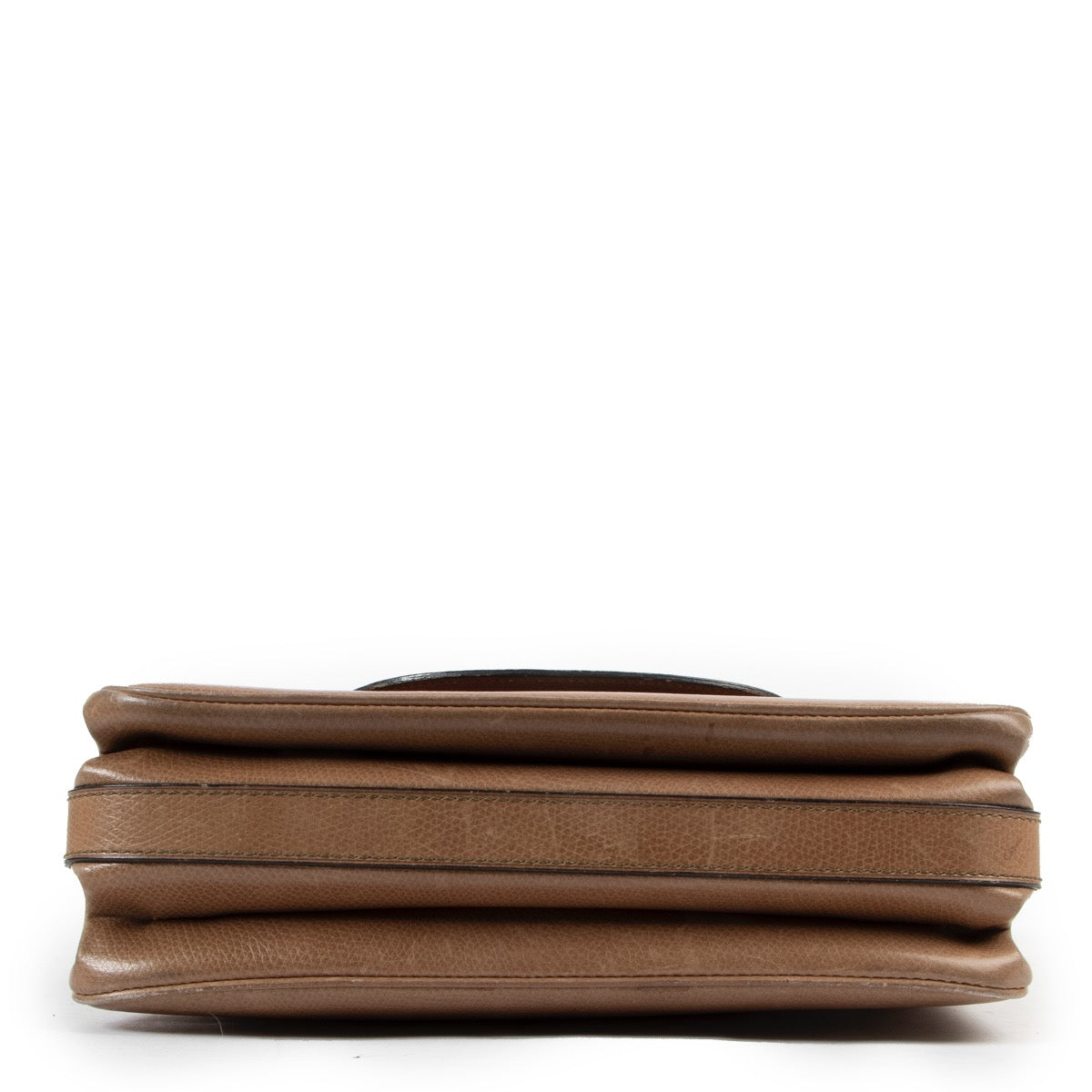 Shop safe online 100% authentic second hand Delvaux Taupe Crossbody Bag in good preloved condition at the right price at Labellov in Antwerp.