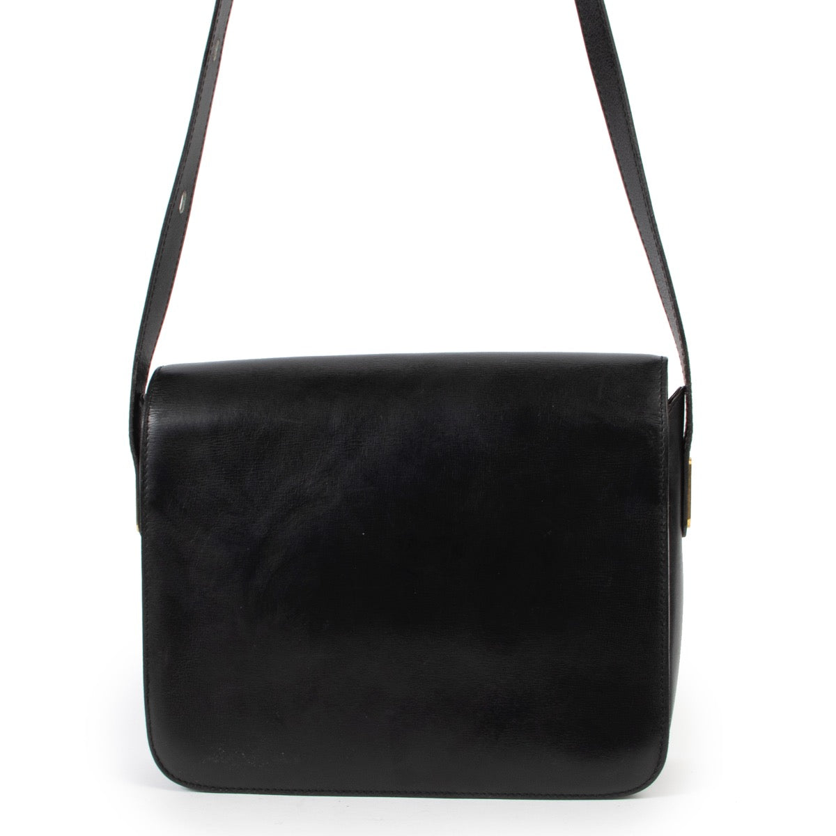shop safe online secondhand Delvaux Black Bourgogne Crossbody Bag.