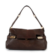 Delvaux Café Brown Ladycalf Tempête Epaule Shoulder Bag