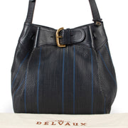 Buy this Delvaux Blue, Black Toile De Cuir Shoulder Bag at Labellov for a reasonable price in good conidtion online or in store.