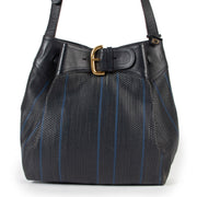 Buy this Delvaux Blue, Black Toile De Cuir Shoulder Bag at Labellov for a reasonable price in good conidtion online or in store.