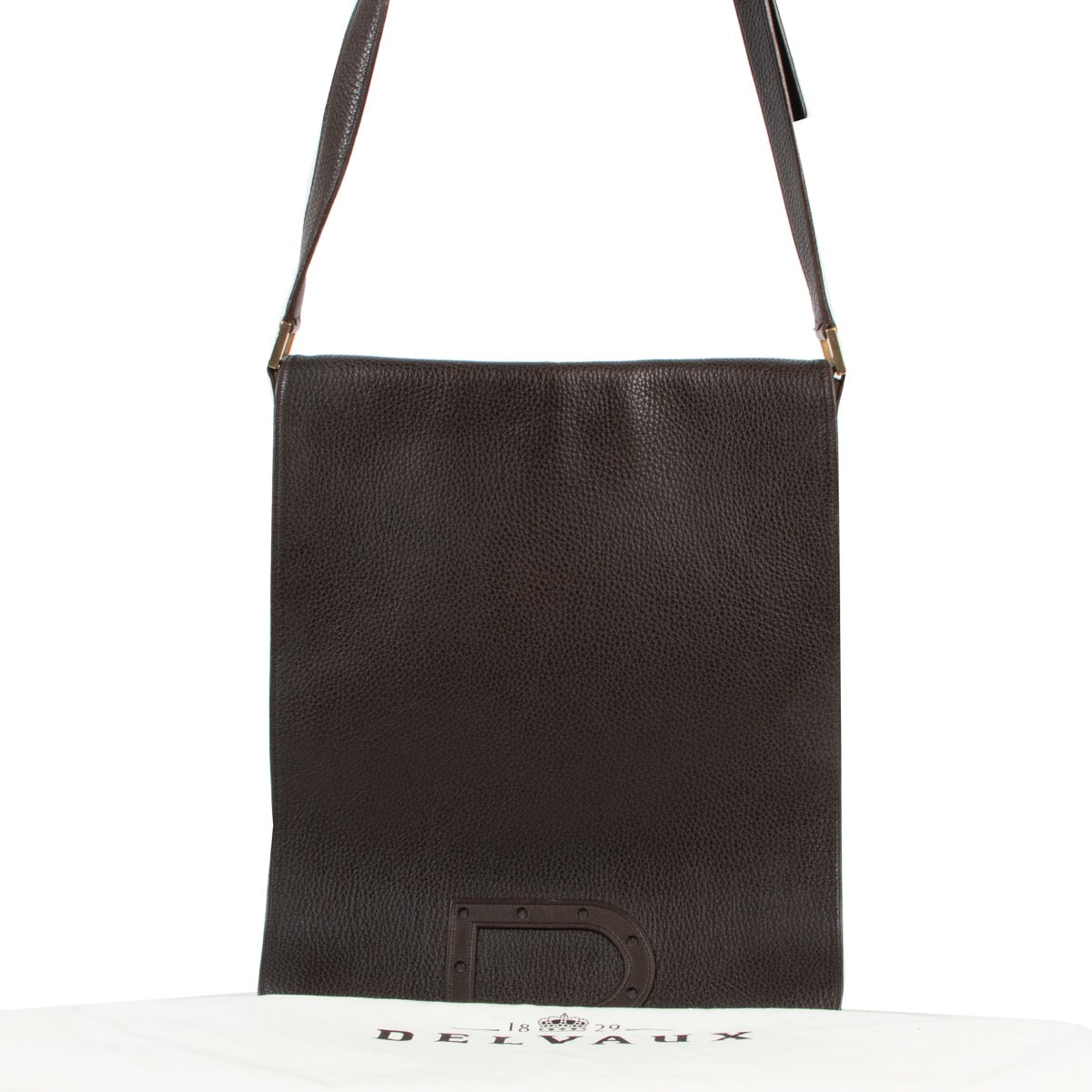 Buy thisDelvaux Brown Le Louise Baudrier Shoulder Bag online or in store at Labellov Luxury in Antwerp