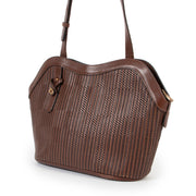 Delvaux Brown Toile De Cuir Shoulder Bag available to get and give it a second home. Online or in store at Labellov for a reasonable price and in good condition.