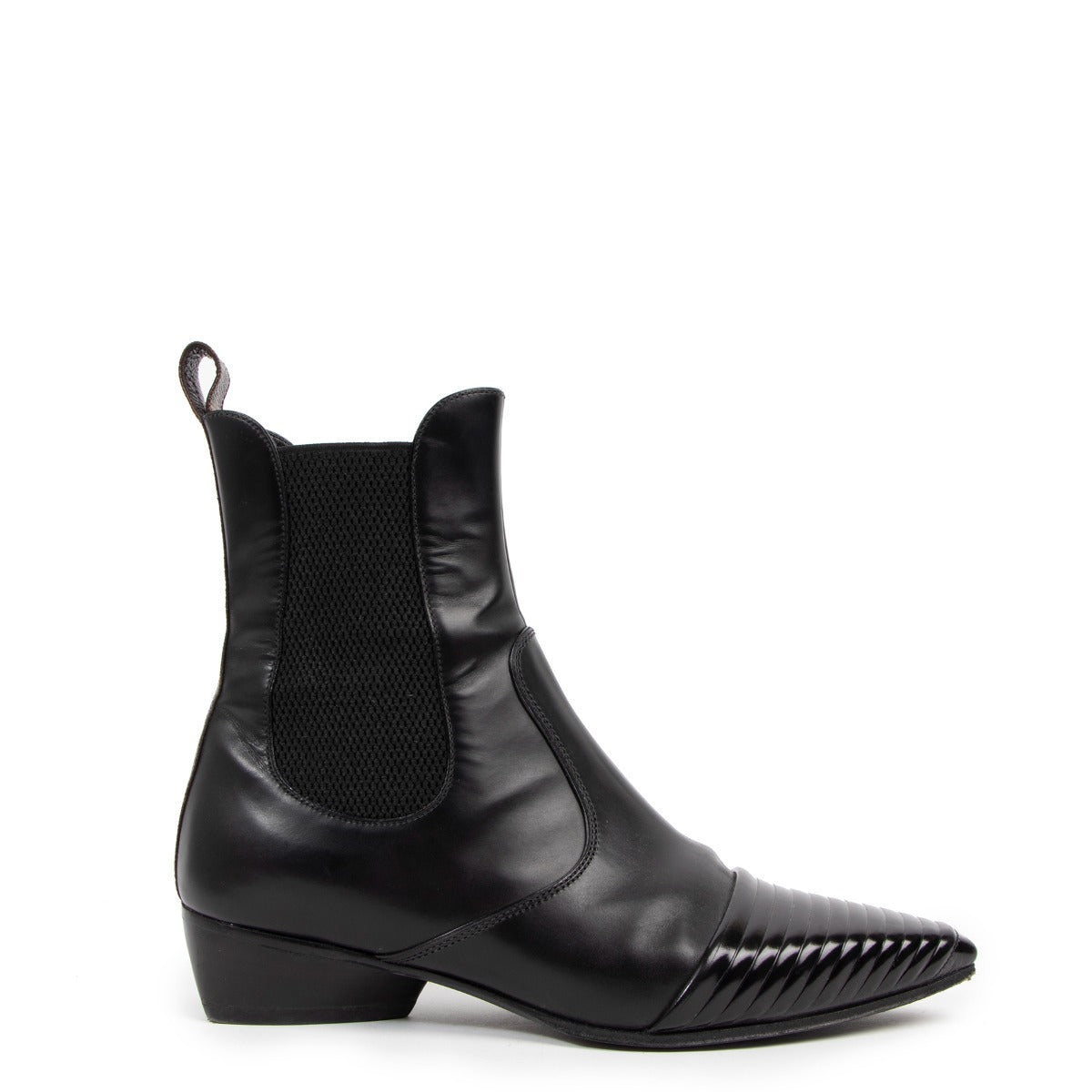 Louis Vuitton Black Leather Exploration Flat Boots
