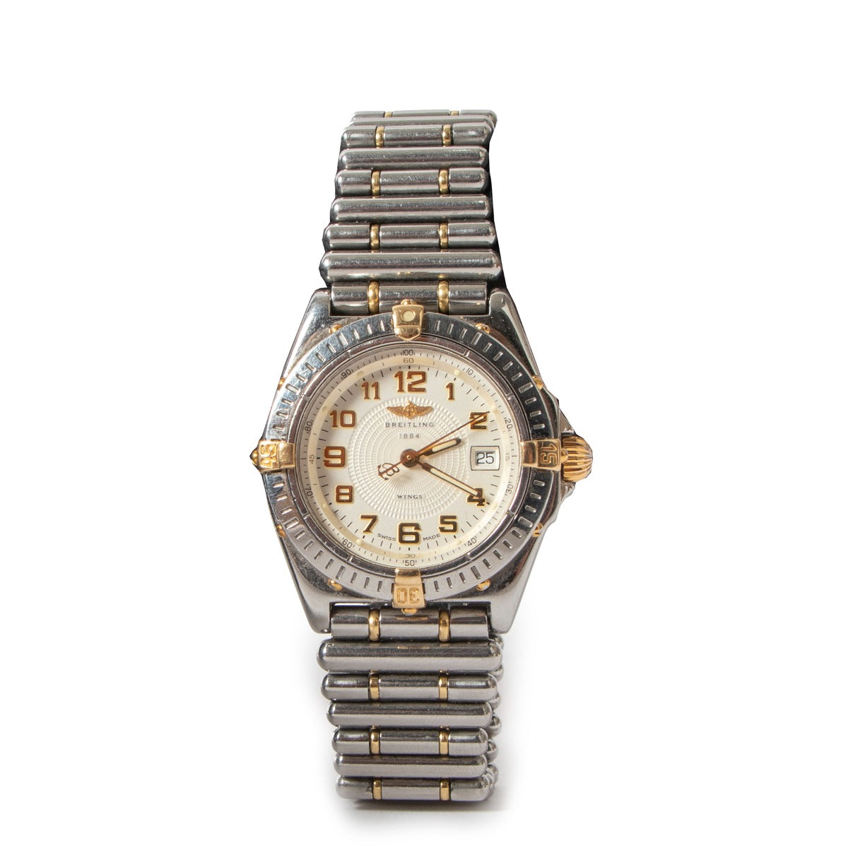 Breitling Wings Steel Gold Watch B67050