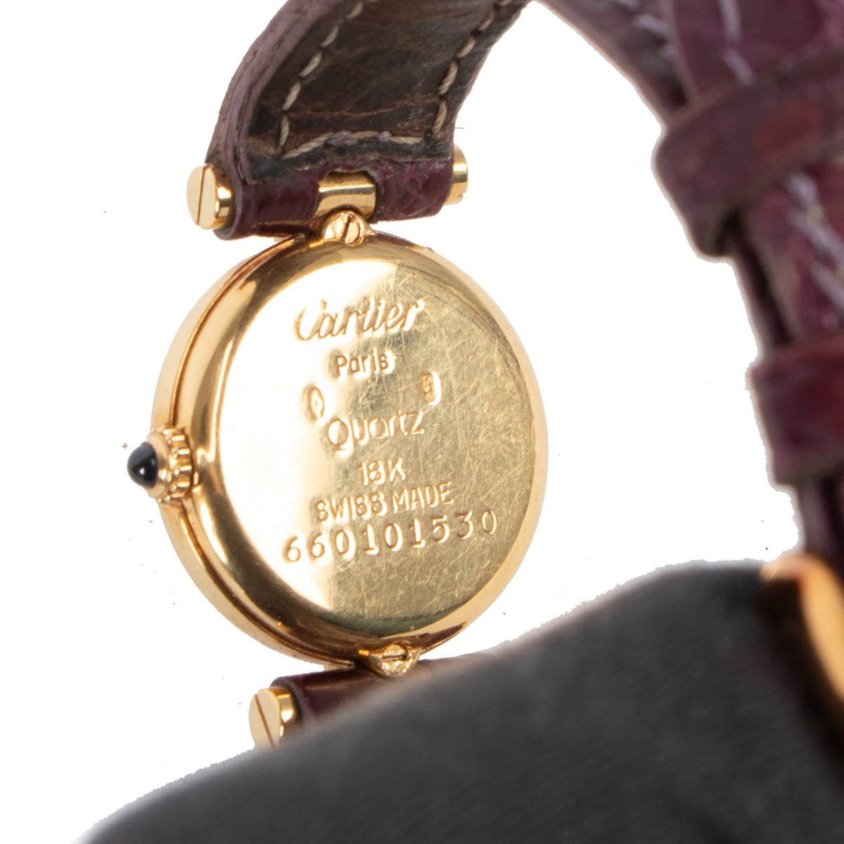 second hand authentic Cartier Must Vendôme Gold Watch vintage at labellov.com