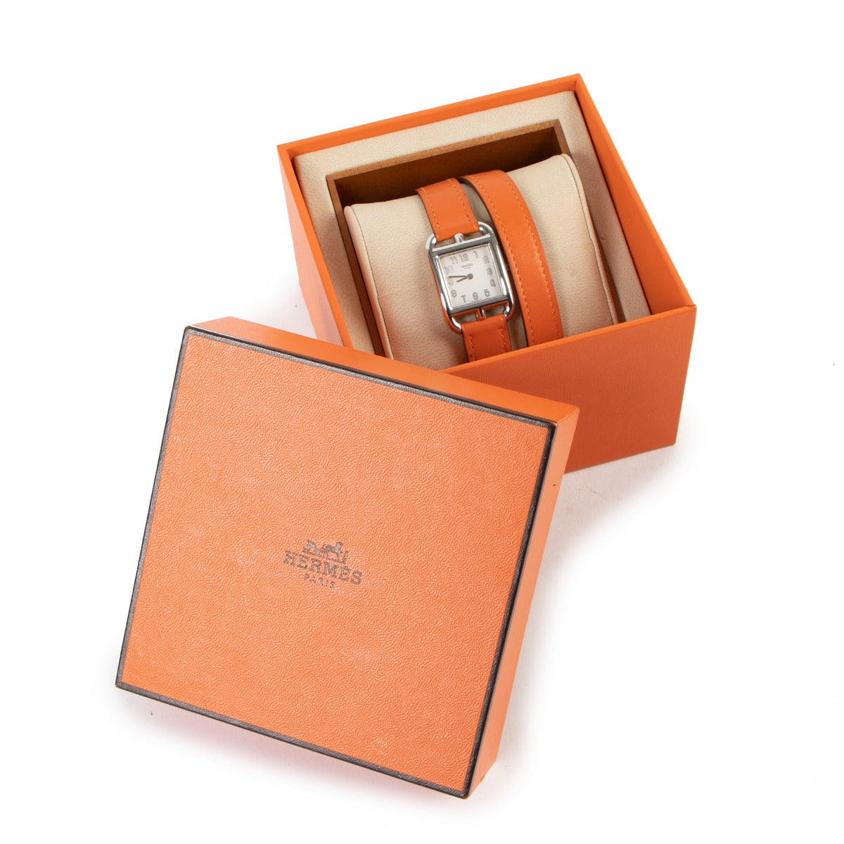 Hermès Cape Cod 23 Double Tour Orange Watch
