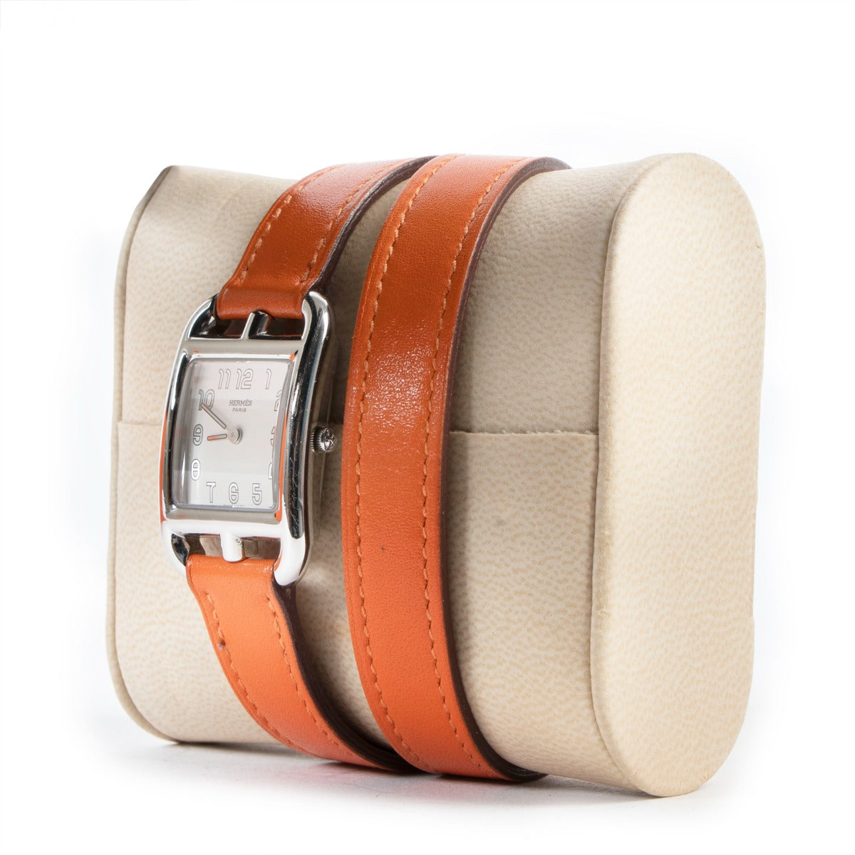 Hermès Cape Cod 23 Double Tour Orange Watch