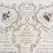 Hermès Beige L'art D'écrire Carré 90 Silk Scarf