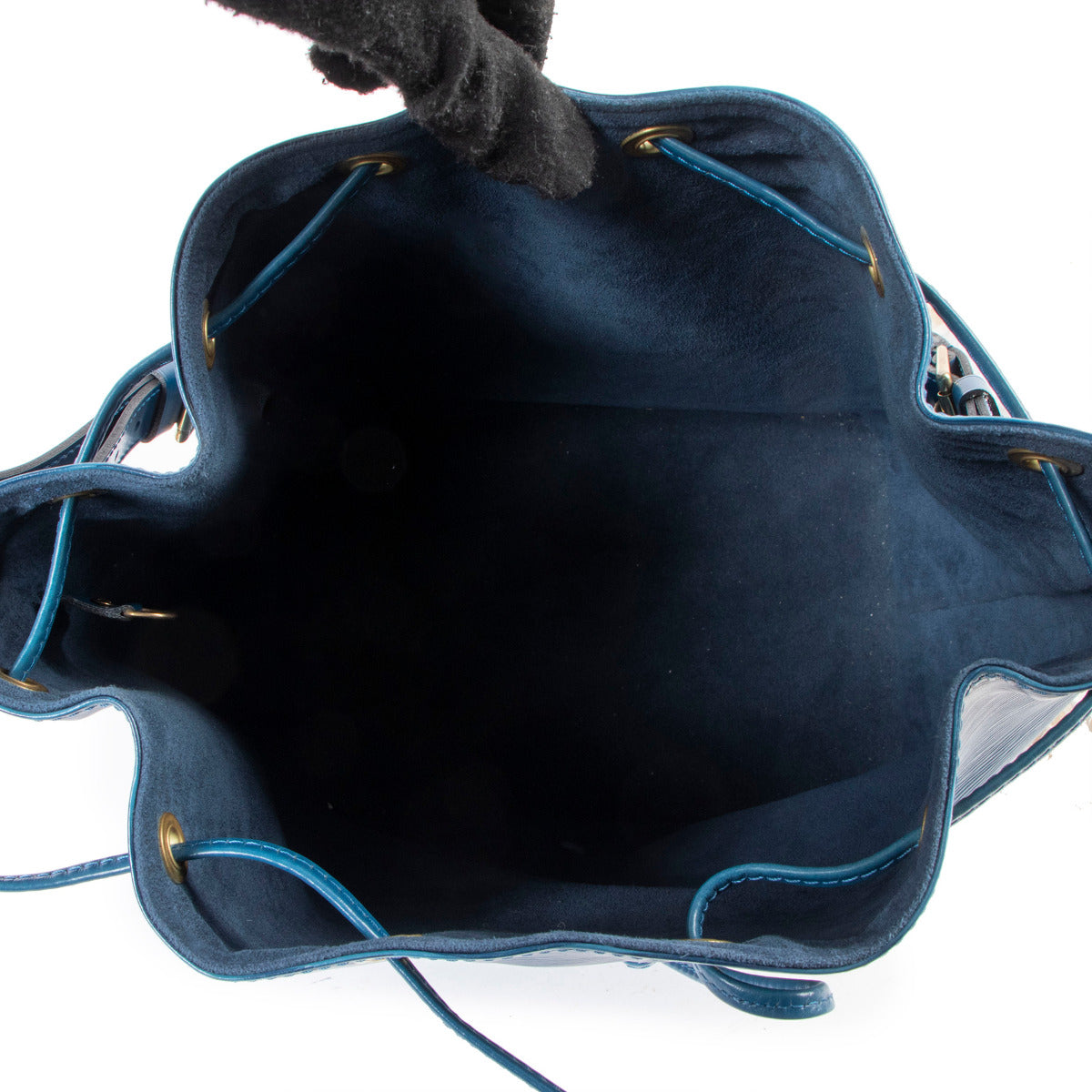 Louis Vuitton Blauwe Epi Lederen Noé Schoudertas