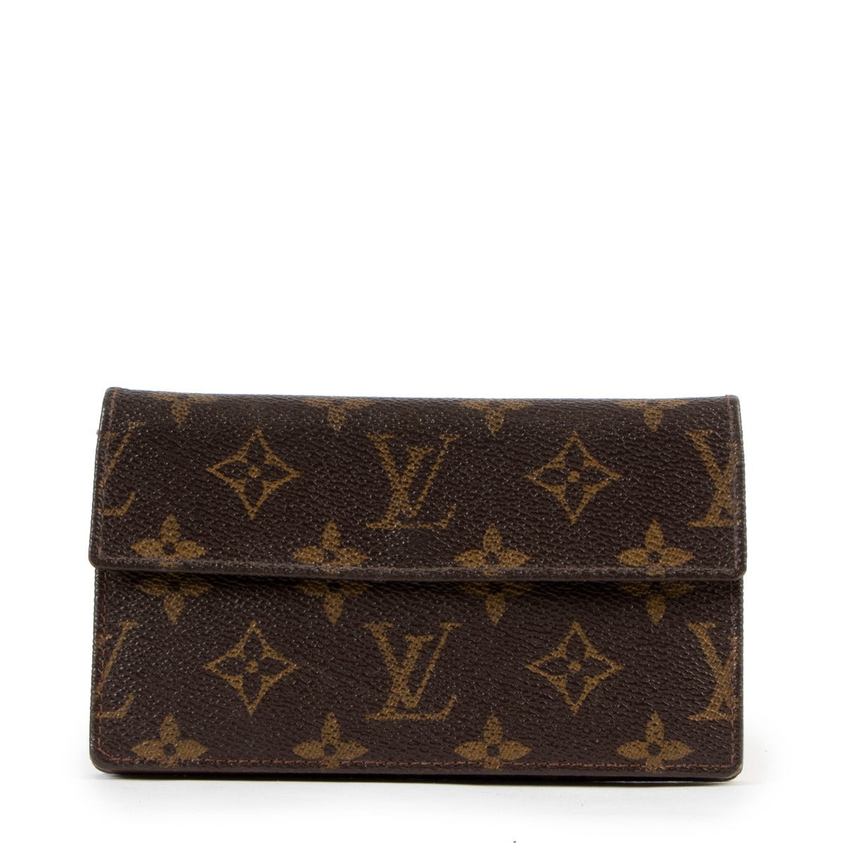 Louis Vuitton Monogram Canvas Vintage Flap Wallet
