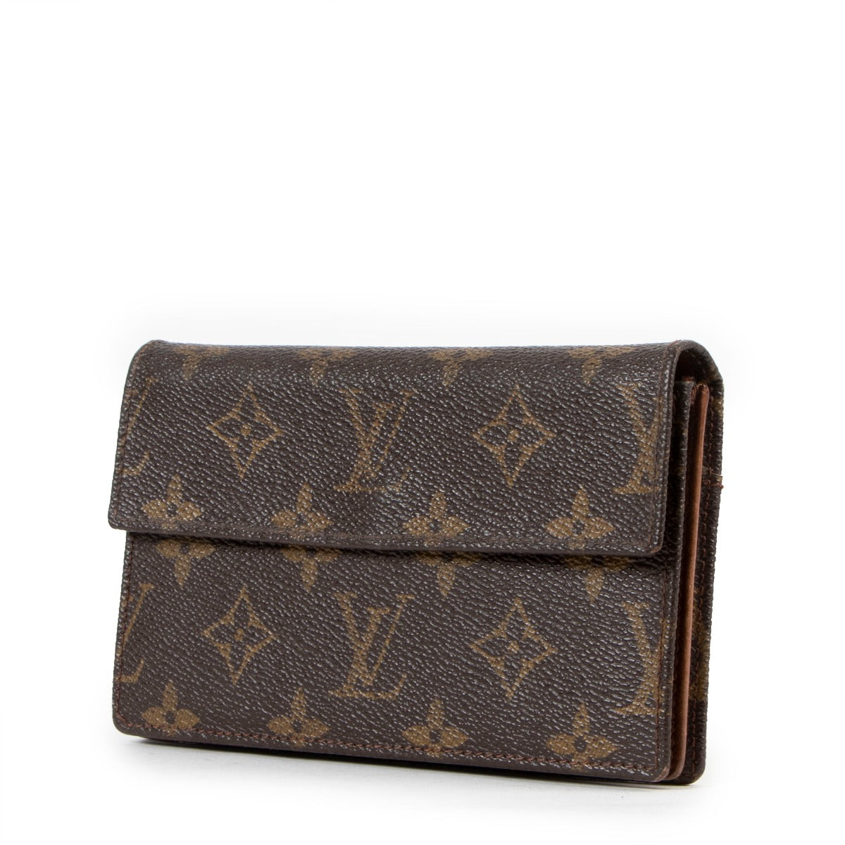 Louis Vuitton Monogram Canvas Vintage Flap Wallet