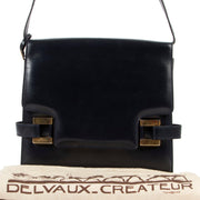 Delvaux Blue Leather Shoulder Bag