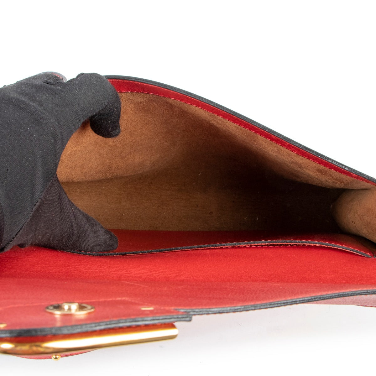 Delvaux Red Leather Crossbody now for sale online at Labellov Antwerp in good condition and original state not fake designer bag