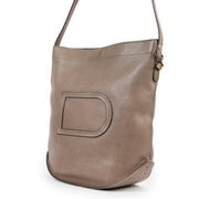 Delvaux Taupe Le Pin Crossbody in preloved condition on Labellov luxury vintage site now for sale