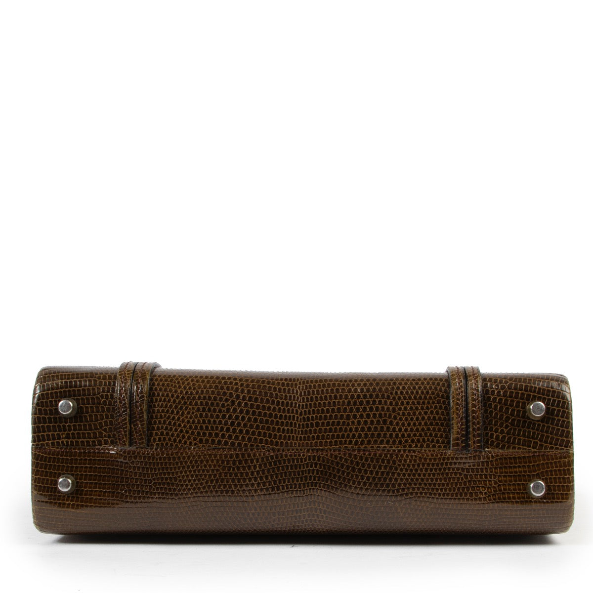 Original vintage Delvaux Green Lizard Shoulder Bag for sale in good condition on Labellov vintage site with good price