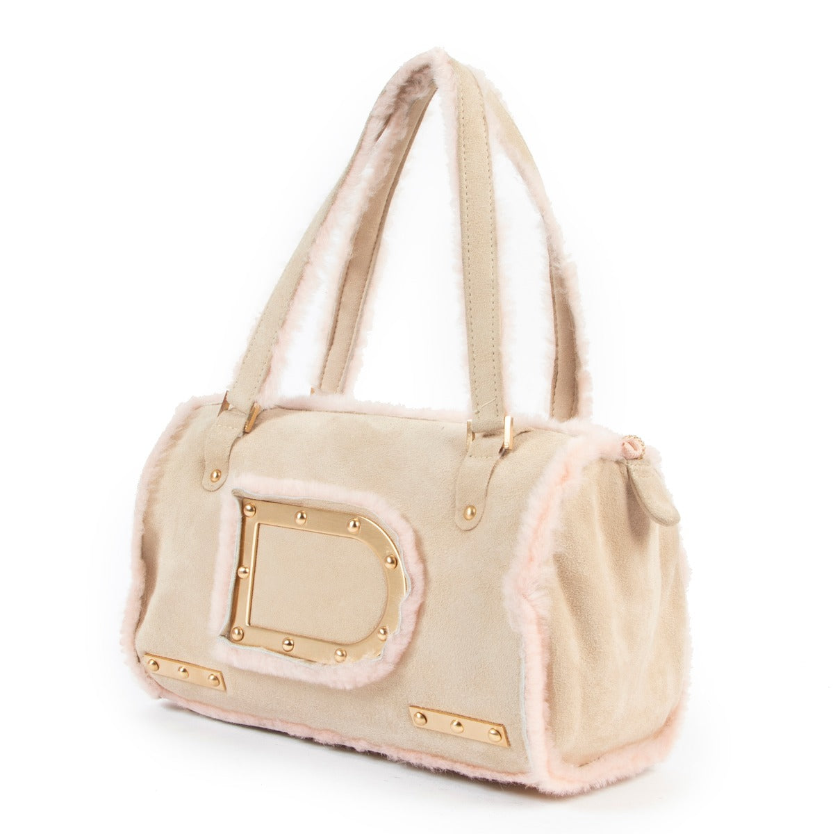 Delvaux Le Astrid MM Mouton Retourné Beige Perla in very good preloved condition
