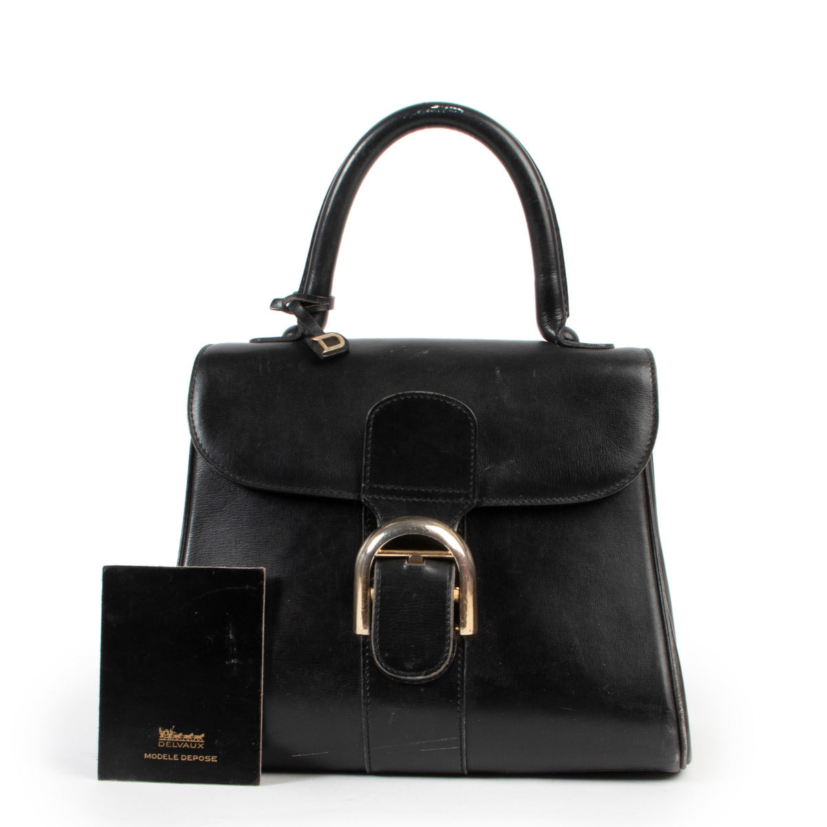Delvaux Black Boxcalf Brillant PM