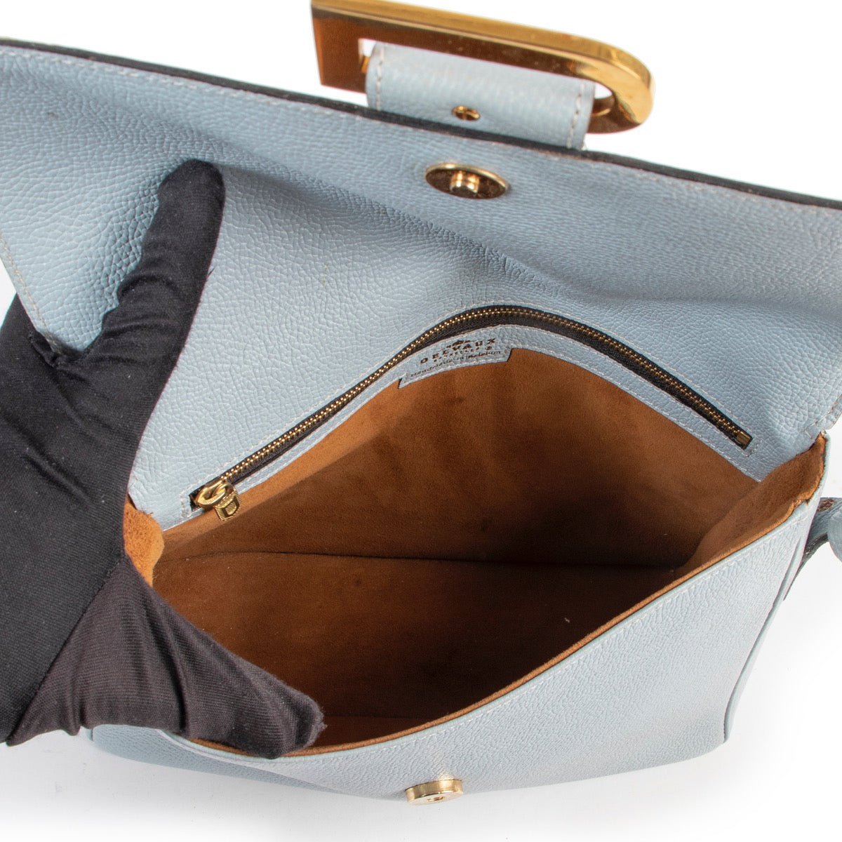 Sac bandoulière Delvaux Baby Blue Poirier